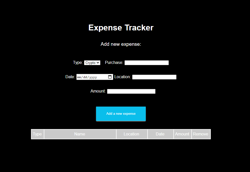 expenseTracker